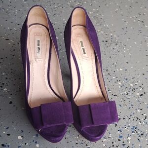 Miu Miu Purple Women's Shoes